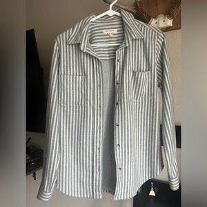 Green/Grey Beach Lunch Lounge Collection Button Down